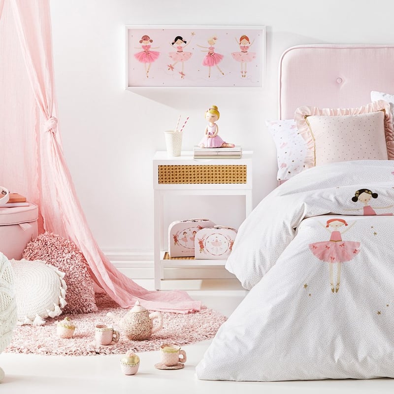 Arden White 1 Drawer Bedside Table