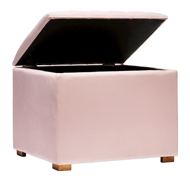 Shelly Furniture Collection Velvet Pink Blanket Box