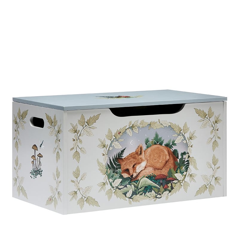 Fleur Harris Blue Woodland Fox Toy Box  