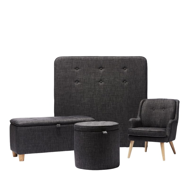 Holland Charcoal Bedhead