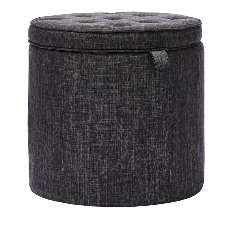 Holland Charcoal Storage Ottoman