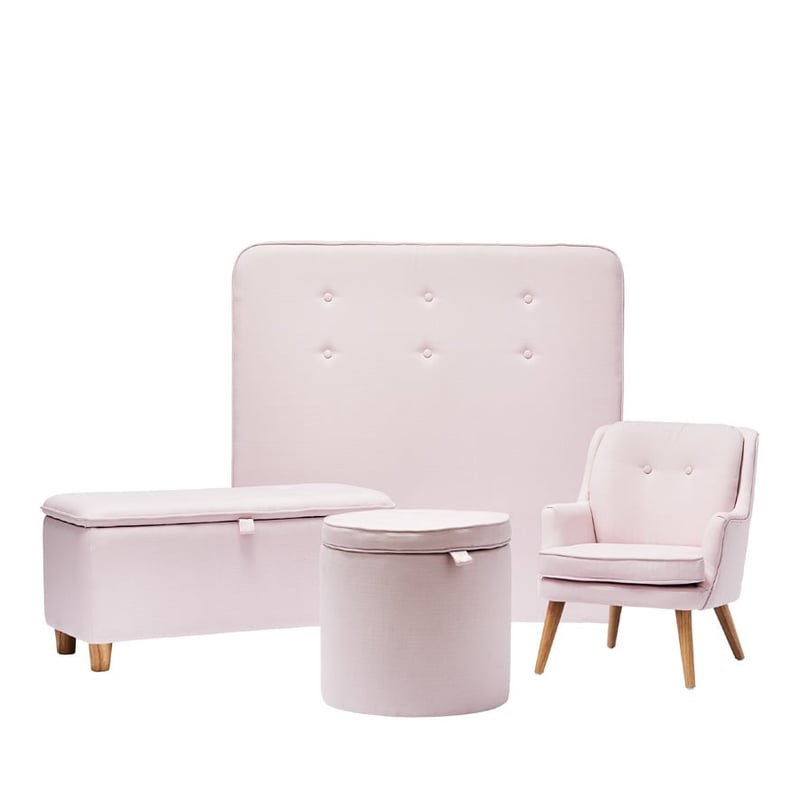 Holland Pink Storage Ottoman