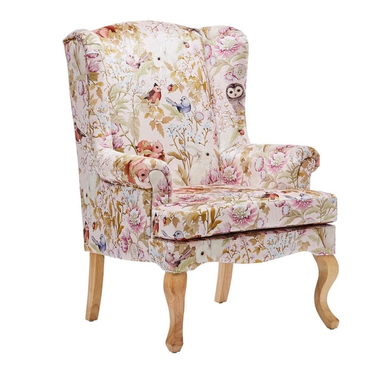 Fleur Harris Woodlands Pink Armchair