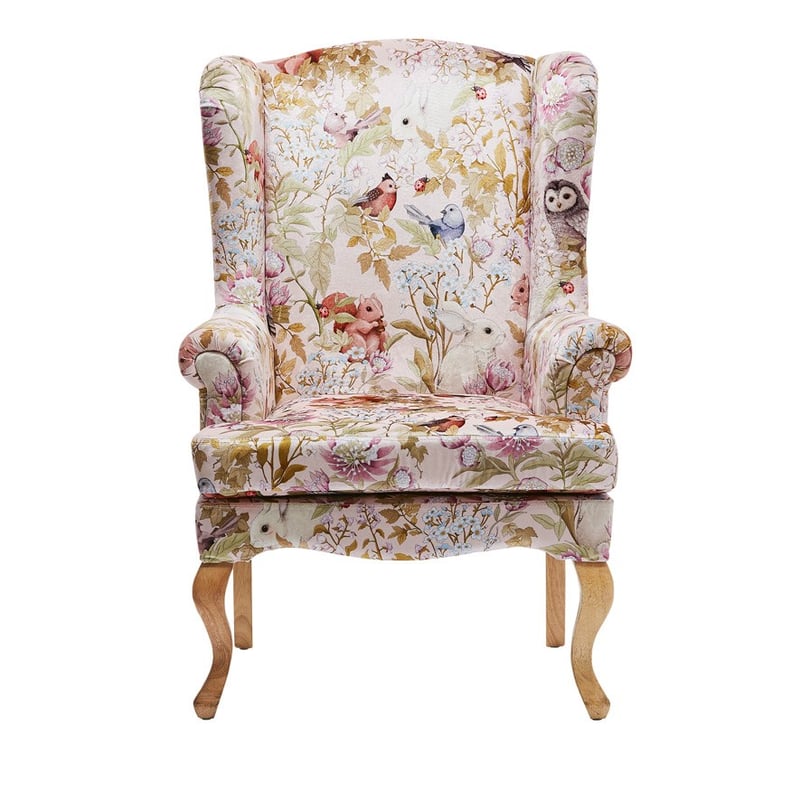 Fleur Harris Woodlands Pink Armchair