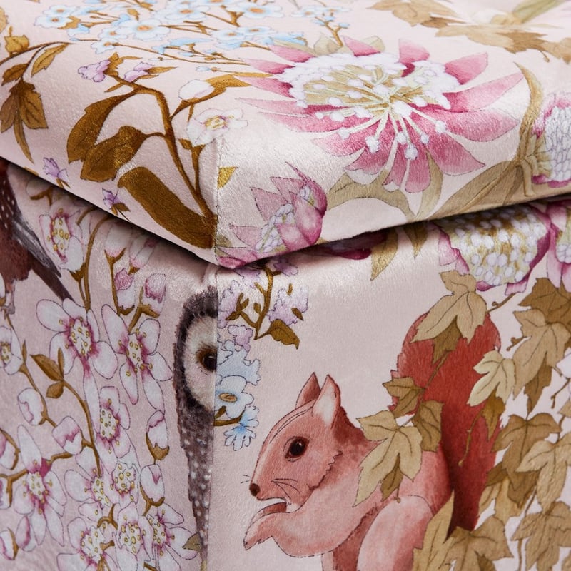 Fleur Harris Woodlands Pink Blanket Box