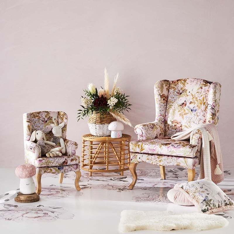 Fleur Harris Woodlands Pink Mini Armchair