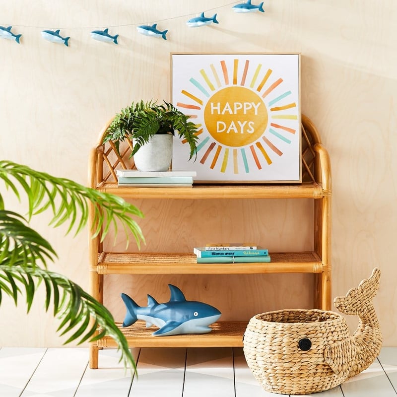 Kobie Rattan Honey Bookshelf