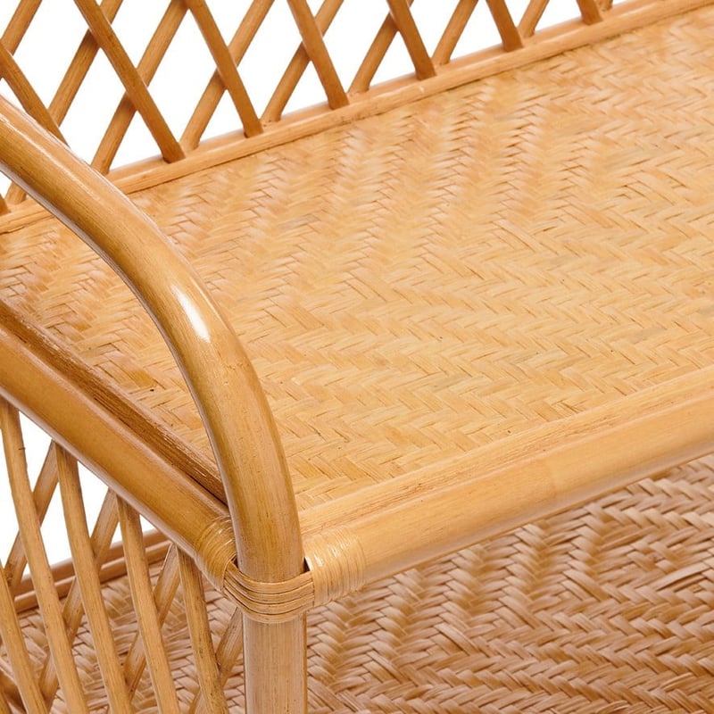 Kobie Rattan Honey Bookshelf