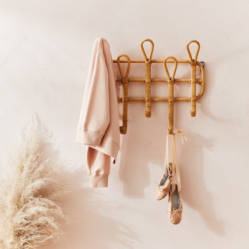 Kobie Honey Rattan Wall Hooks