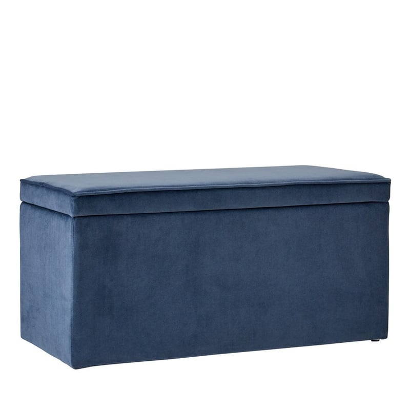 Emerson Blue Blanket Box