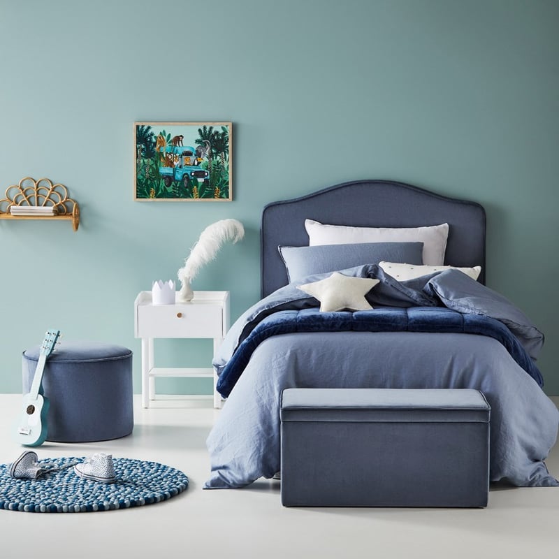 Emerson Blue Ottoman