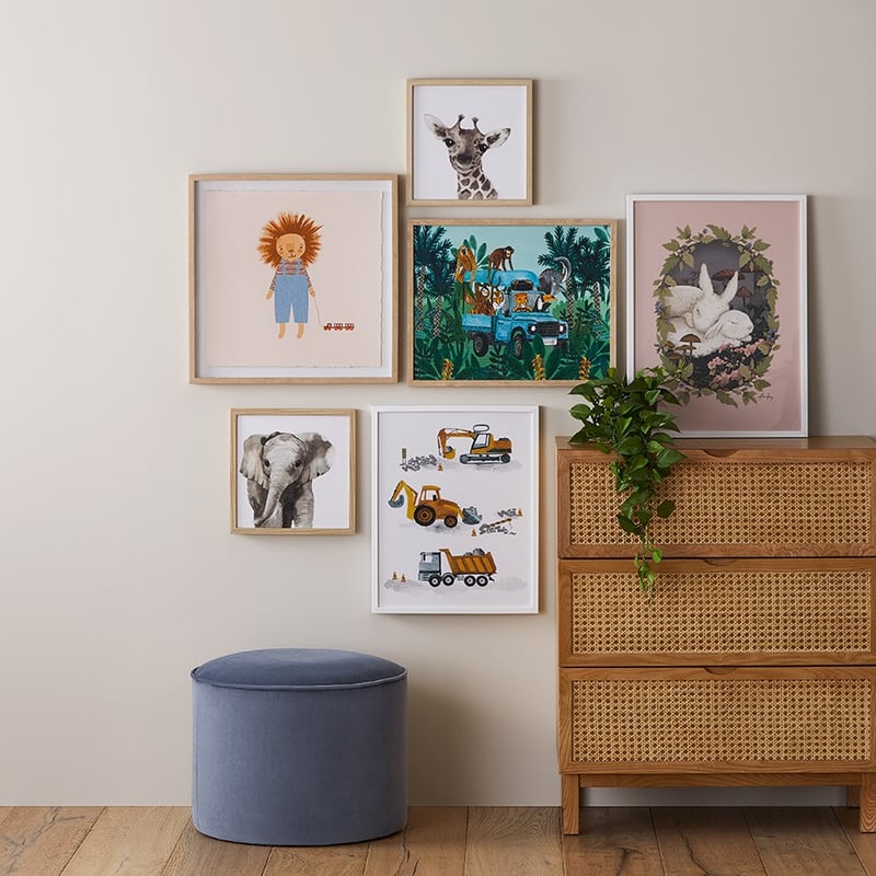 Emerson Blue Ottoman