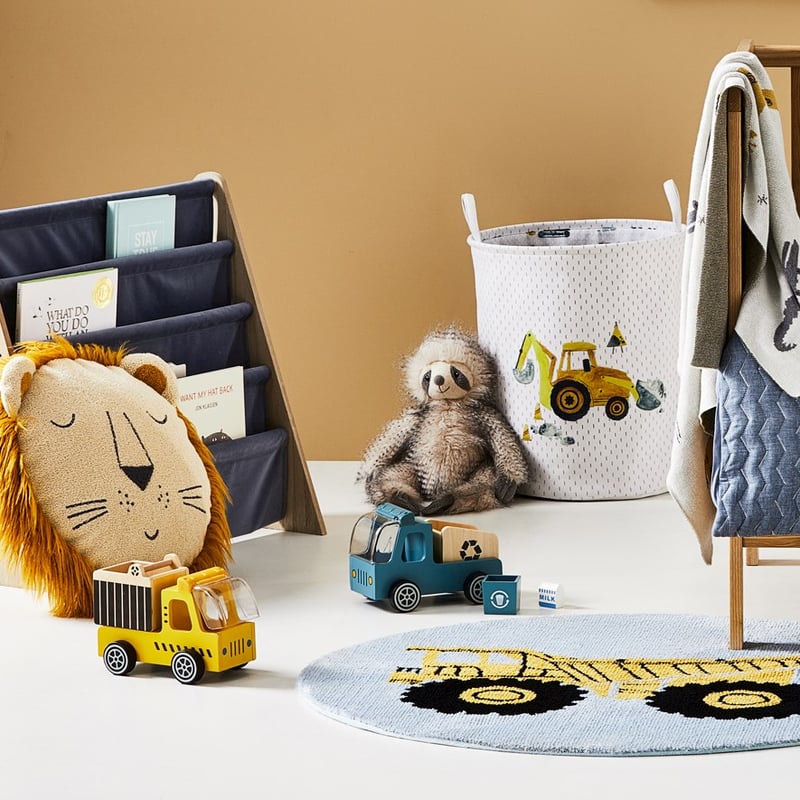 Haven Velvet Blue 4 Tier Bookshelf  