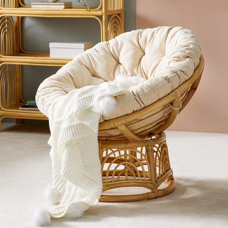 Brighton Natural Rattan Papasan Chair