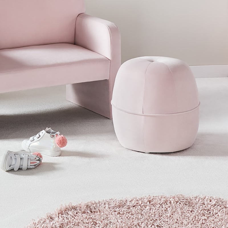 Aspen Pink Ottoman