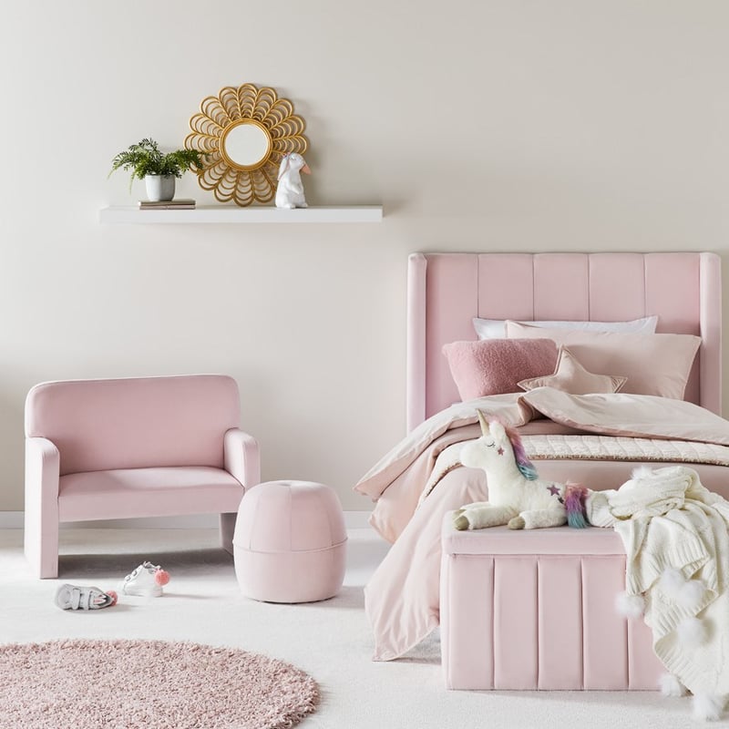 Aspen Pink Ottoman