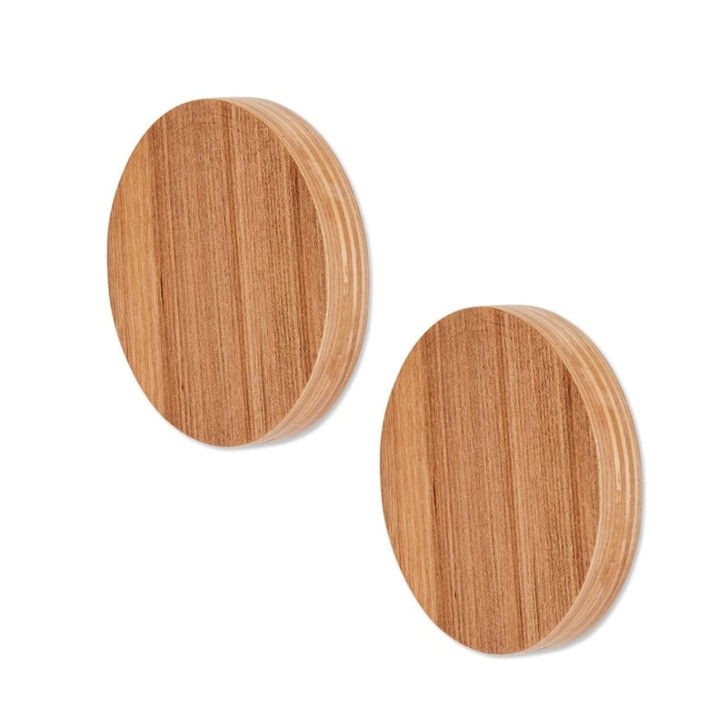 Wall Hooks Natural Circle 2 Pack