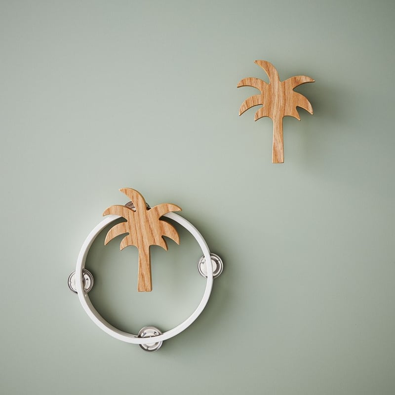 Wall Hooks Natural Palm Tree 2 Pack