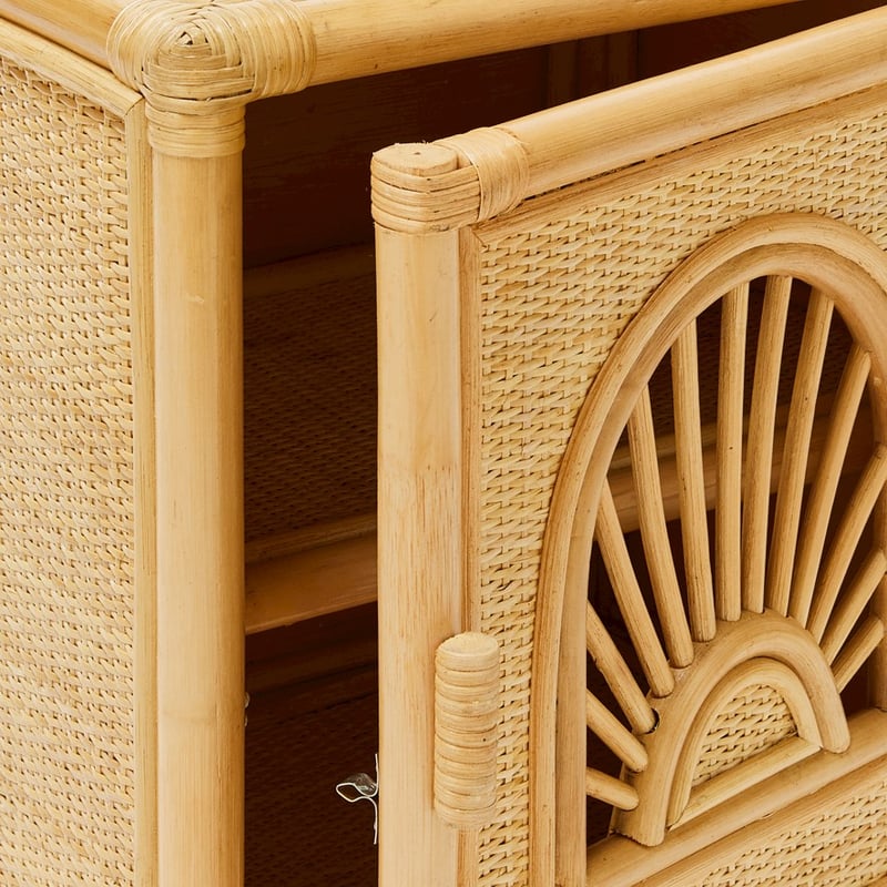 Byron Rattan Natural Side Table