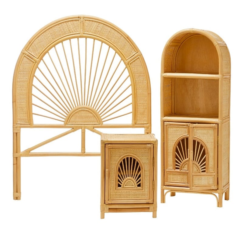 Byron Natural Rattan Bedhead