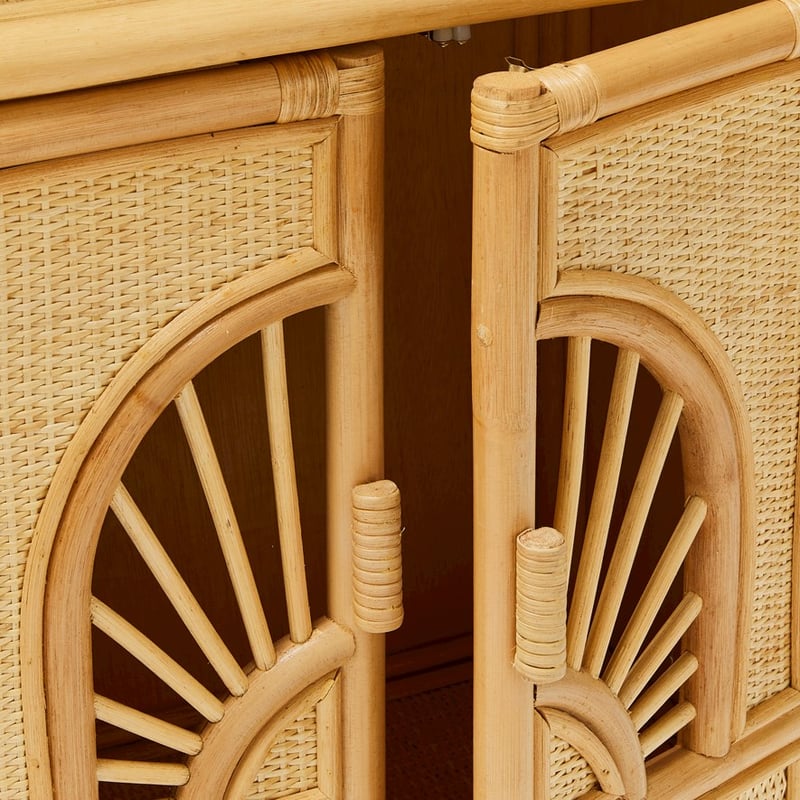 Byron Natural Rattan Bookshelf