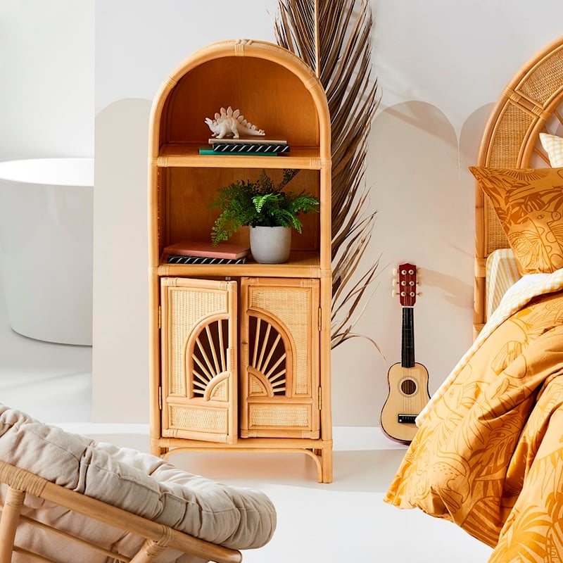 Byron Natural Rattan Bookshelf