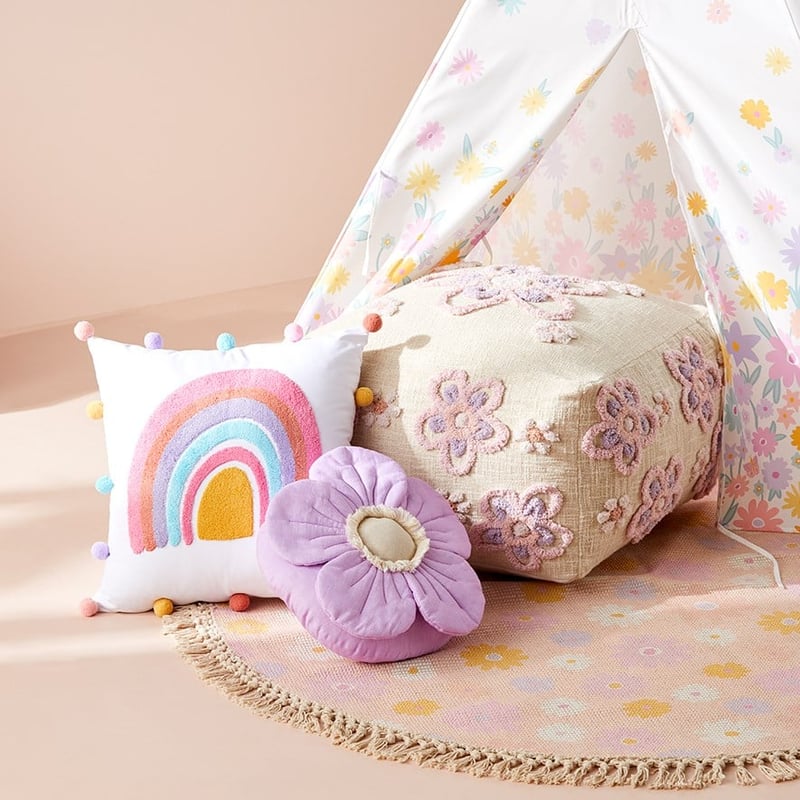 Decorator Daisy Pouf   