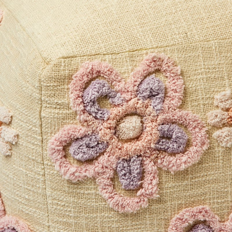 Decorator Daisy Pouf   