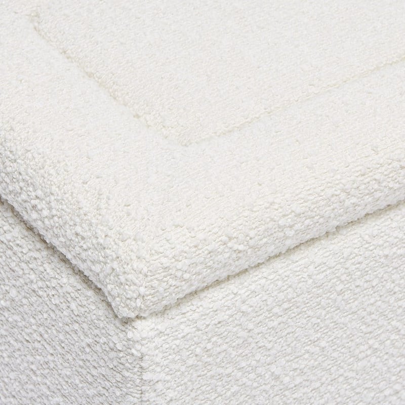 Boucle White Blanket Box
