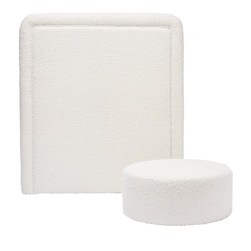 Boucle White Bedhead