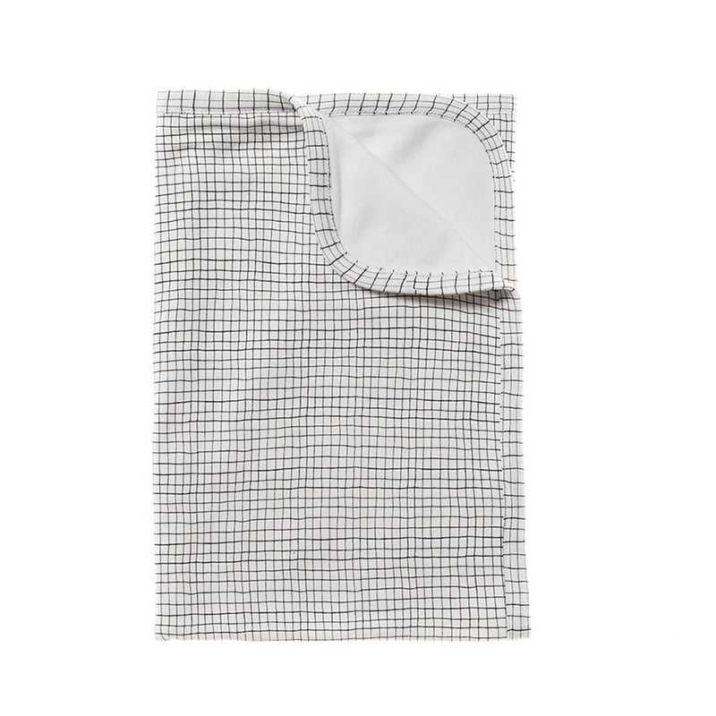 Organic Grid Blanket and Star Bunny Toy Gift Set