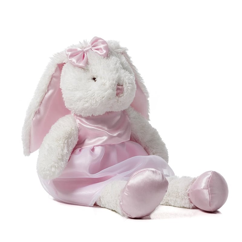 Cuddle Toy Softie - White Ballet Bunny