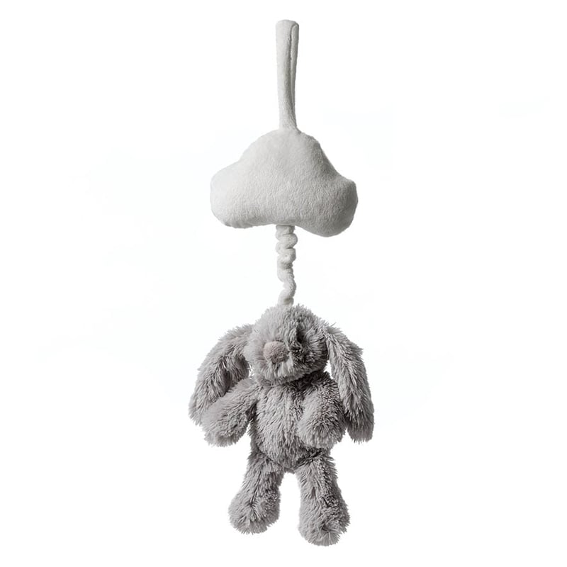 Cuddle Toy Music Mobile - Grey Bunny