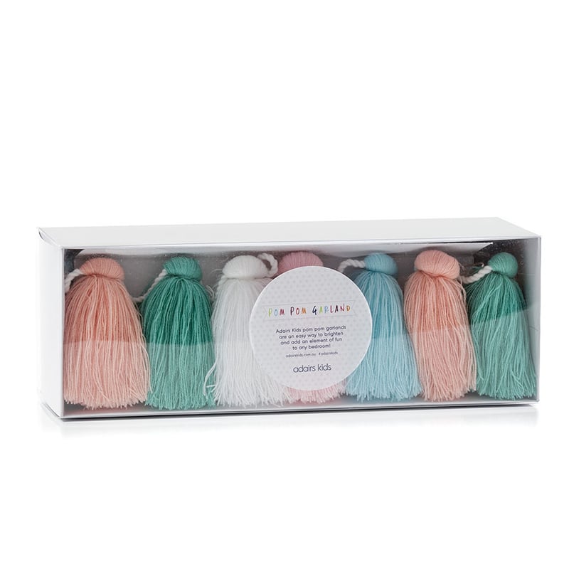 Pom Pom Tassel Garland Greens