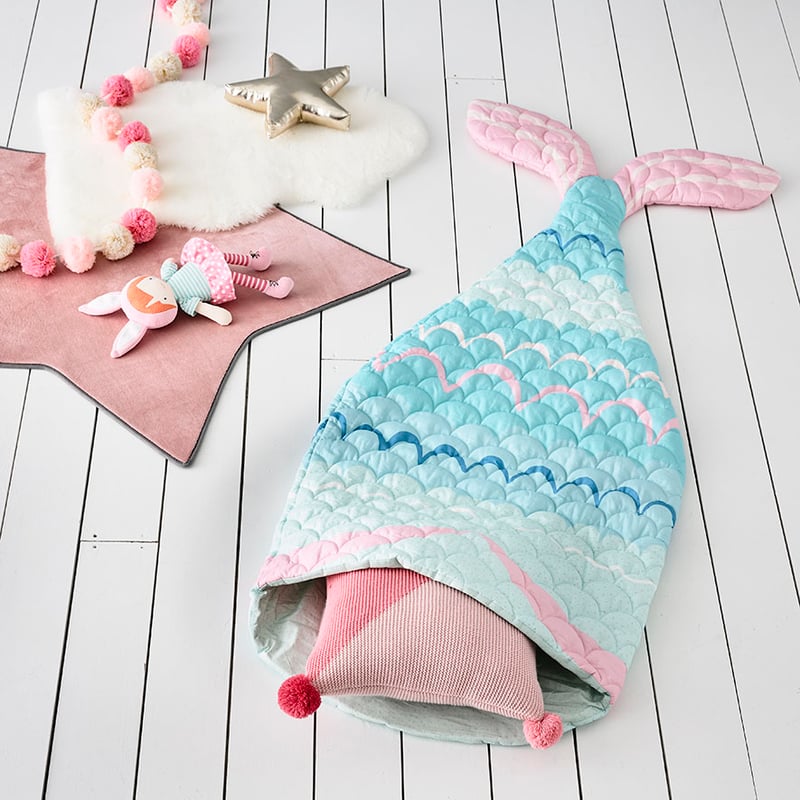 Mint Mermaid Tail Sleeping Bag