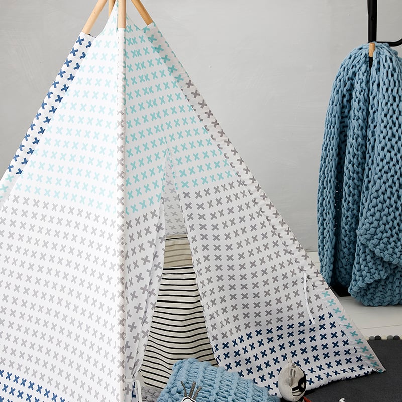 Teepee Grey Crosses
