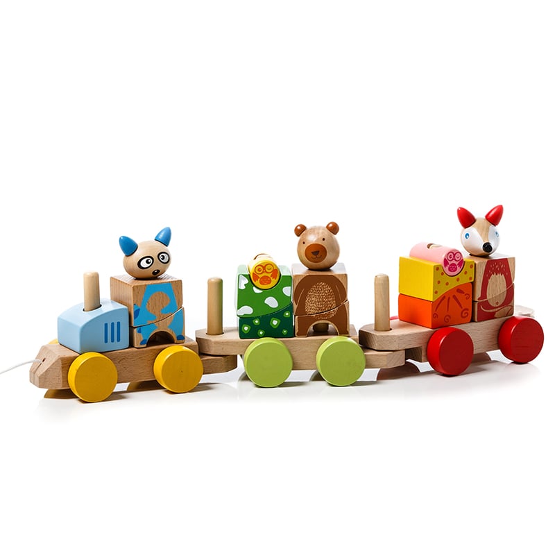 Timber Toy Collection Pull Along Animal Train