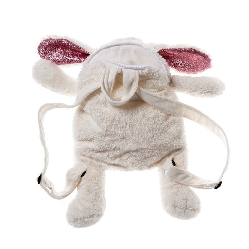 Plush White Bunny Backpack