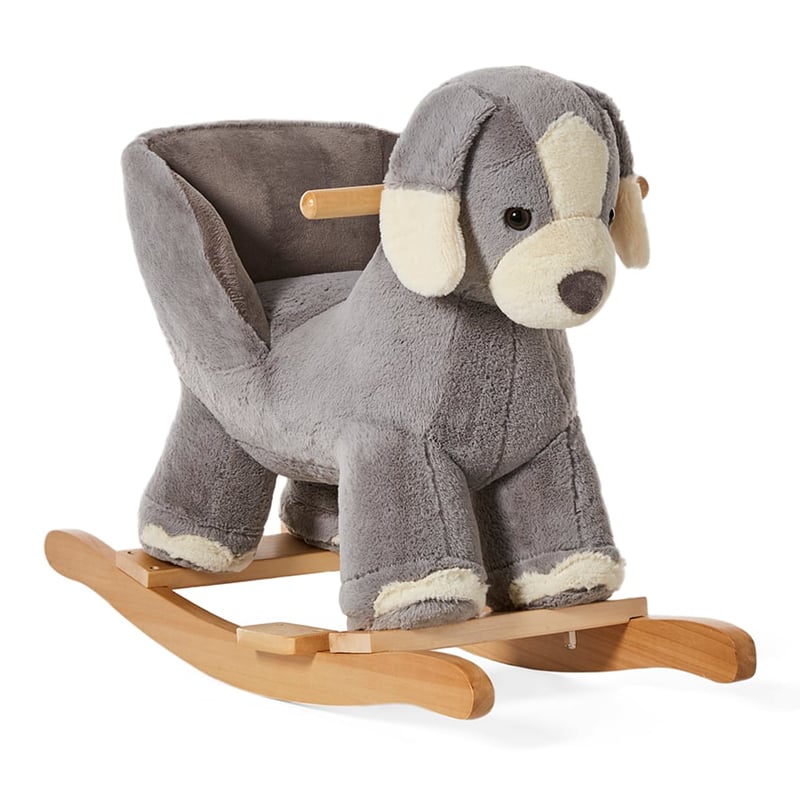 Rocking Animal Collection Grey Puppy Dog
