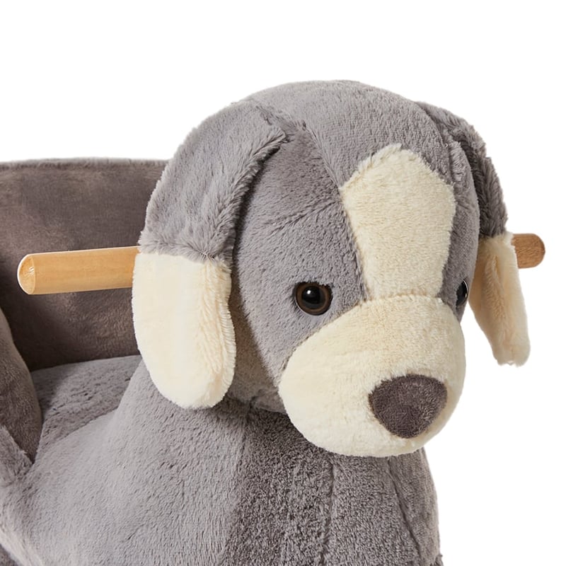 Rocking Animal Collection Grey Puppy Dog