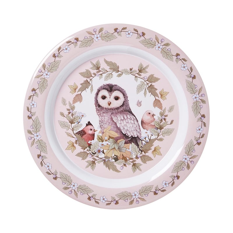 Fleur Harris Pink Woodlands Melamine 3 Piece Set 