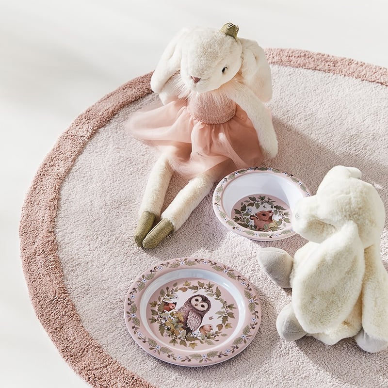 Fleur Harris Pink Woodlands Melamine 3 Piece Set 