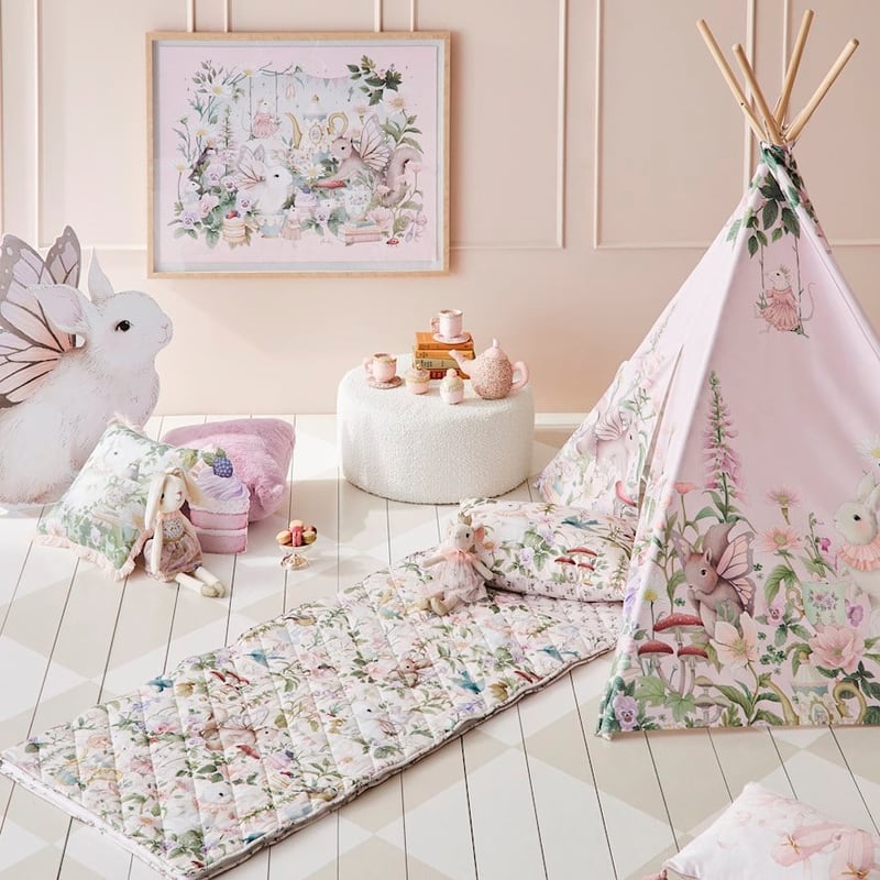 Fleur Harris Garden Party Pink Sleeping Bag