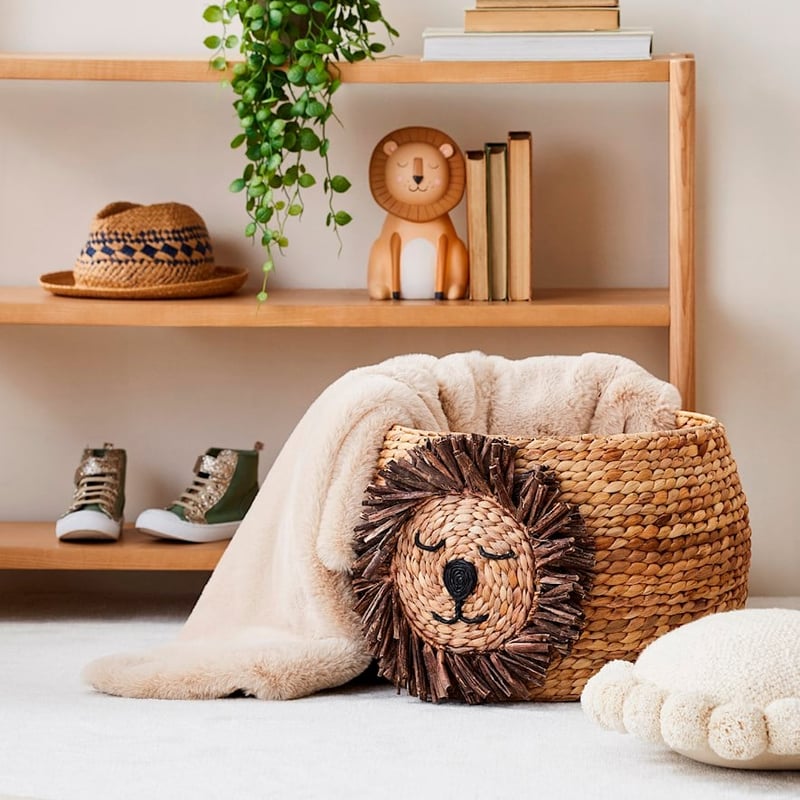 Storage Natural Lion Basket