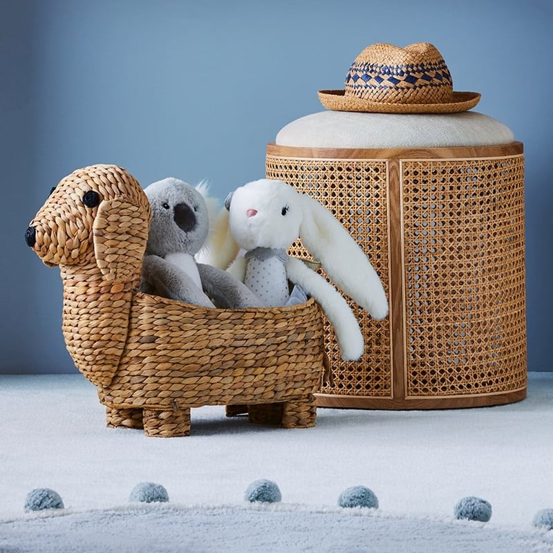 Storage Natural Puppy Dog Basket