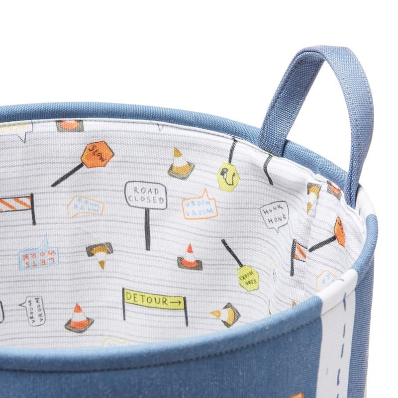 Truck Time Printed Designer Basket