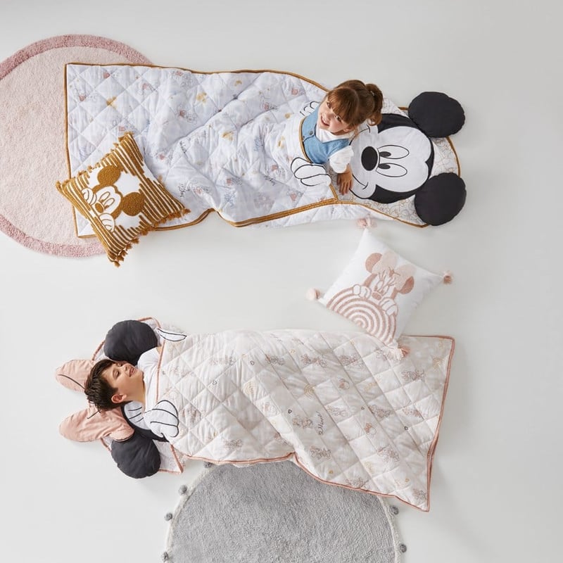 Disney Shaped Pink Minnie Sleeping Bag