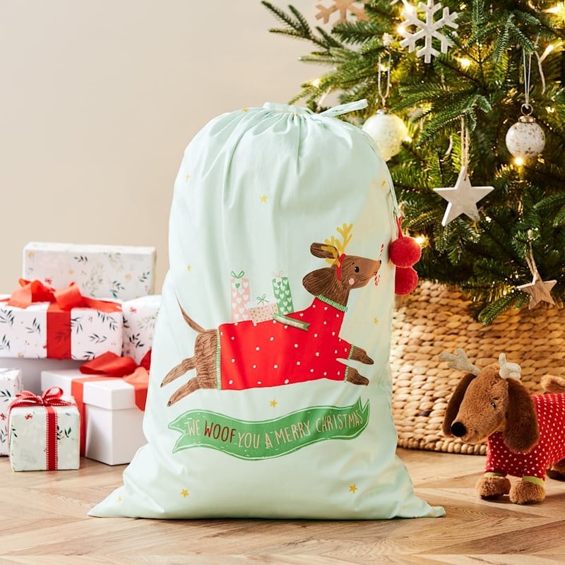 Xmas Woof You A Merry Christmas Santa Sacks 
