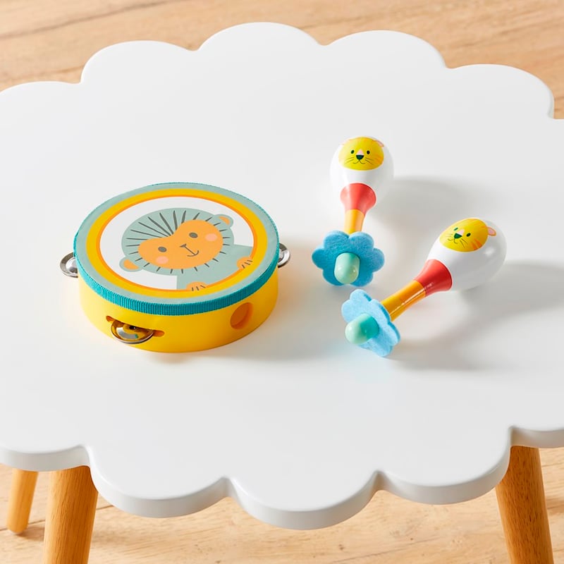 Interactive Tambourine and Maraca Toy Gift Set