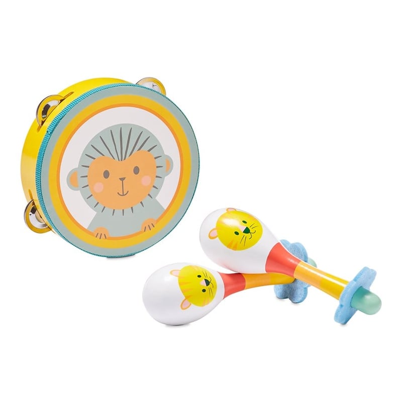 Interactive Tambourine and Maraca Toy Gift Set